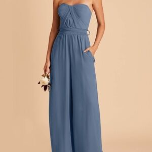 Birdy Grey GIGI CONVERTIBLE JUMPSUIT CHIFFON TWILIGHT XL BRIDESMAID